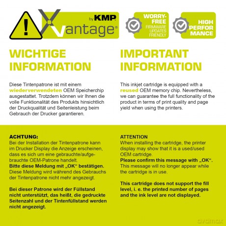 Kmp: KMP XVantage schwarz pigmentiert Druck
