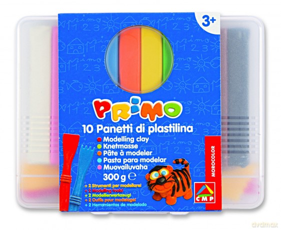 Kneedklei in een doosje - 10 kleuren