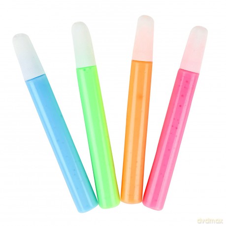 Knijp Textielstiften Glow in the Dark 4st.