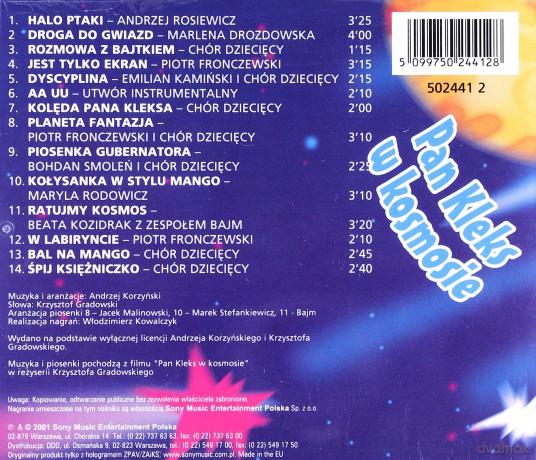Pan Kleks w Kosmosie soundtrack [CD]