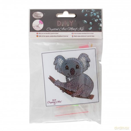Koala Bear 9x9cm Crystal Art Motif