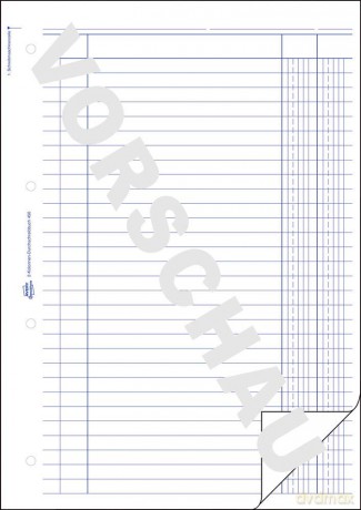 Kolonnenbuch,A4,2x50Blatt