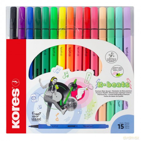 Koresâž: Kores K Beats Filzstifte farbsortiert,