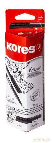 Koresâž: Kores K- Fineliner schwarz 0,4 mm, 1 St
