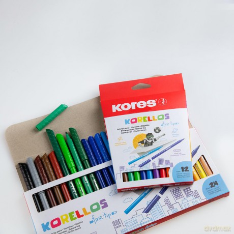 Koresâž: Kores Korello Filzstifte farbsortiert,