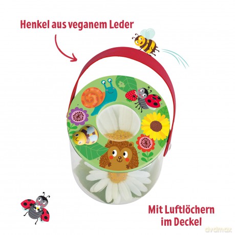 Krabbelkfer grote houten loep beker 11.5 cm