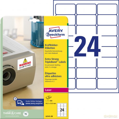 Kraftkleber-Etik.63,5x33,9 480