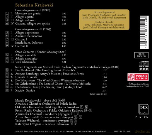 Roszkowski, Marek - Amadeus Chamber Orch: Krajewski - Works For Orchestra [CD]
