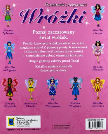 Przebieranka magnetyczna - Wróżki [KSIĄŻKA]