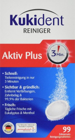 Kukident Aktiv Plus Gebissreiniger-Tabs