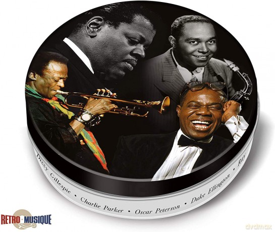 Music Protection: Kxrm 15 - Jazz Legends - 8 Pieces Coaster Set With Real Vinyl Coasters - Retro Musique