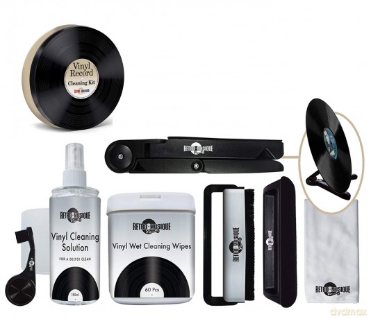 Music Protection: Kxrm07 Deluxe - Ceaning Kit - In Round Tin - Black/Silver - Retro Musique