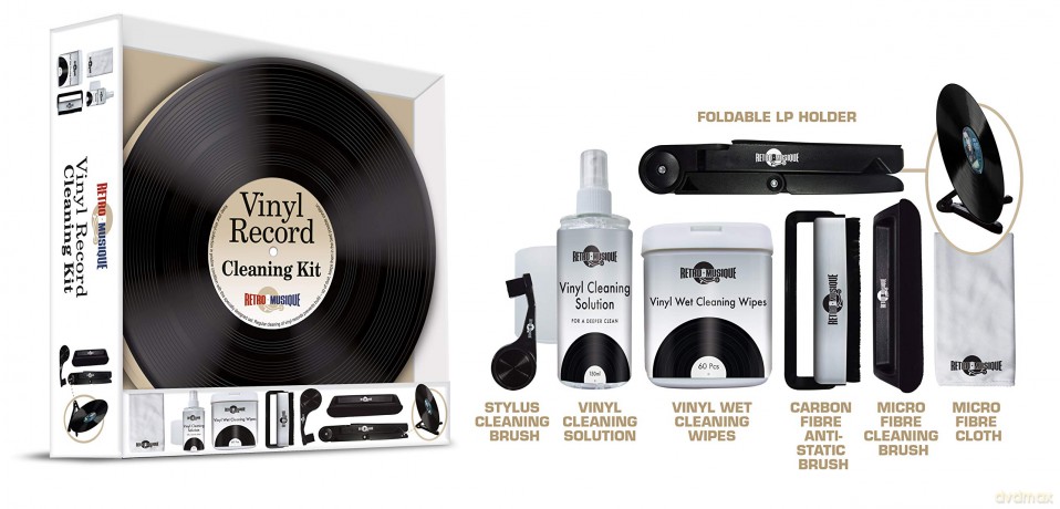 Music Protection: Kxrm07 Deluxe - Ceaning Kit - In Round Tin - Black/Silver - Retro Musique