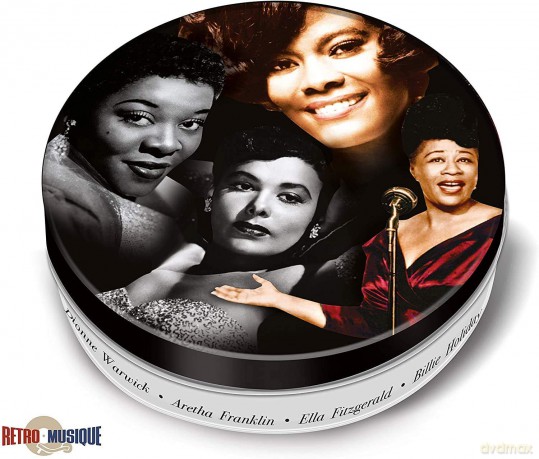 Music Protection: Kxrm14 - Jazz Divas - 8 Pieces Coaster Set With Real Vinyl Coasters - Retro Musique
