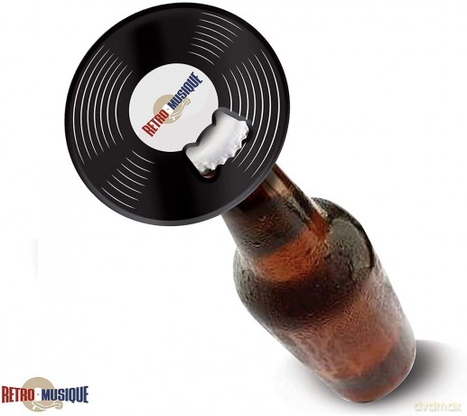 Music Protection: Kxrm16 - The Beatles - 8 Pieces Coaster Set With Real Vinyl Coasters - Retro Musique