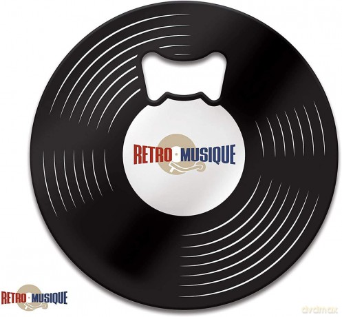 Music Protection: Kxrm16 - The Beatles - 8 Pieces Coaster Set With Real Vinyl Coasters - Retro Musique