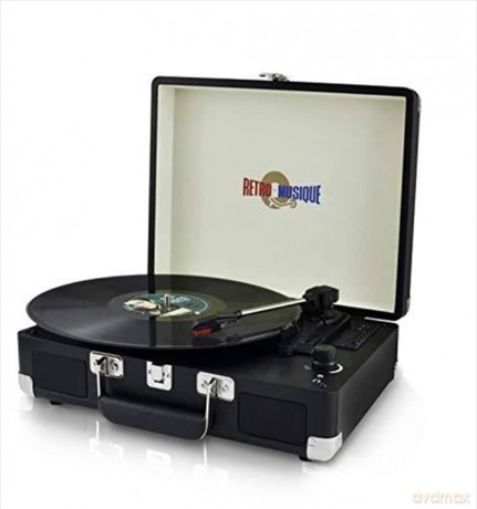 Music Protection: Kxrm19b - Suitcase Type Record Player - Black