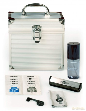 Music Protection: Kxrm22ck - 7 Inch Aluminium Vinyl Storage Case For 35 Singles With Cleaning Kit - Silver - Retro