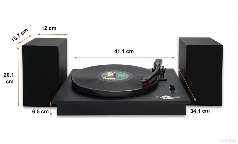 Music Protection: Kxrm24b - Table Top Record Player With 2 External Speaker