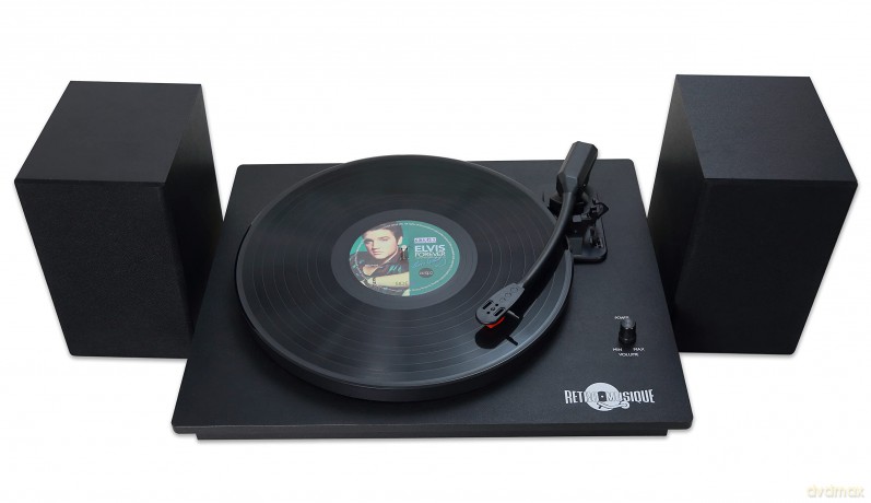 Music Protection: Kxrm24b - Table Top Record Player With 2 External Speaker