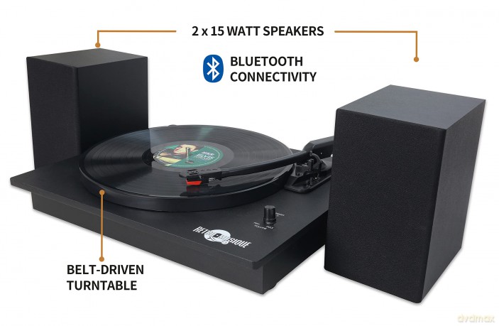 Music Protection: Kxrm24b - Table Top Record Player With 2 External Speaker