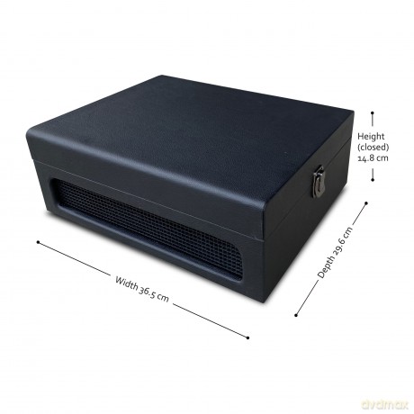 Music Protection: Kxrm28b - Full Colour Table Top Record Player - Black
