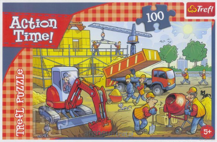 Puzzle 100 Na budowie TREFL [PUZZLE]