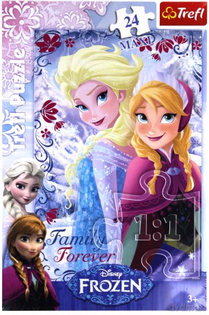 TREFL Puzzle 24 maxi - Siostry z Krainy Lodu [PUZZLE]