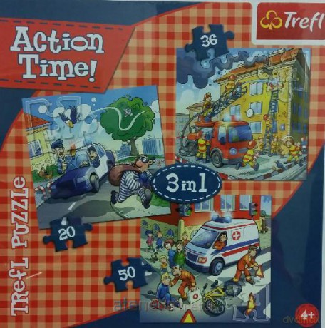 Puzzle 3w1 Pogotowie ratunkowe TREFL [PUZZLE]