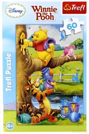 TREFL Puzzle 60 el. Kubuś Puchatek Małe co nieco [PUZZLE]