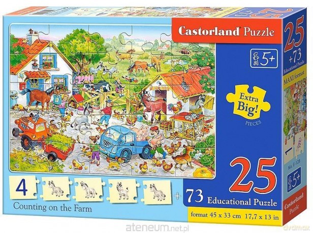 Puzzle Edukacyjne - Counting on the farm [PUZZLE]