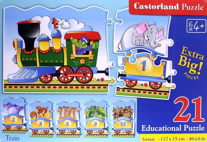 Puzzle Edukacyjne - Pociąg [PUZZLE]