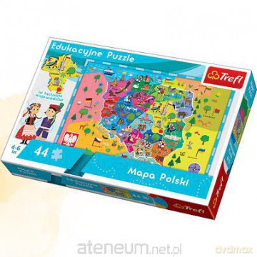 Puzzle Edukacyjne Mapa Polski dla dzieci TREFL [PUZZLE]
