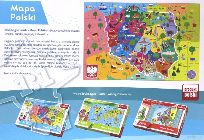 Puzzle Edukacyjne Mapa Polski dla dzieci TREFL [PUZZLE]