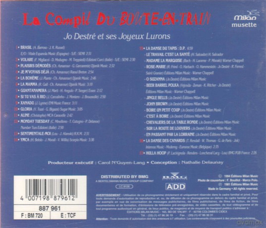 Jo Destre Et Ses Joyeux Lurons: La Compil Du Boute-En-Train [CD]