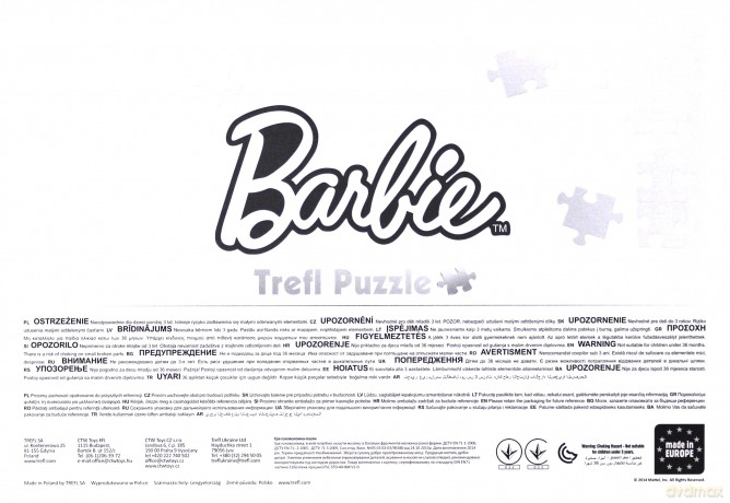 TREFL Puzzle ramkowe 15 el. Wróżka Barbie [PUZZLE]