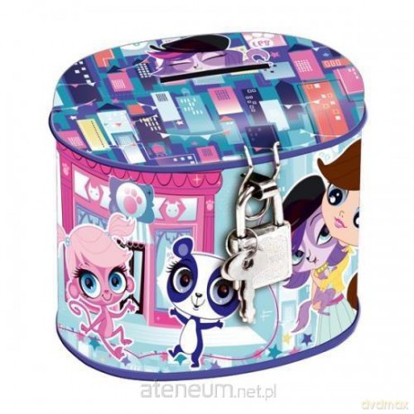 Skarbonka metalowa owalna Littlest Pet Shop