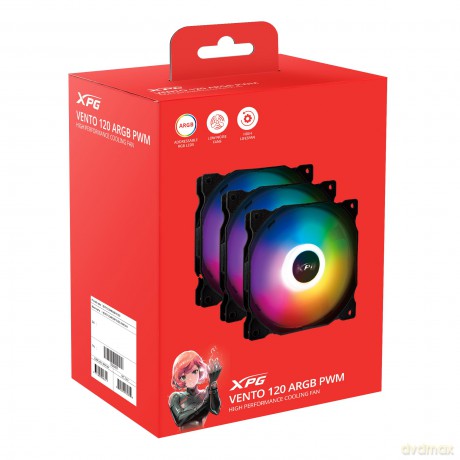 Lźfter XPG VENTO 120 120mm ARGB PWM Fan