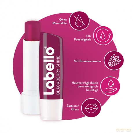 Labello BLACKBERRY Shine Lippenpflege 4,