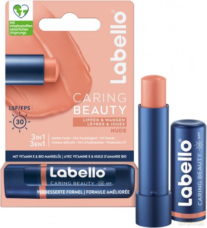 Labello CARING BEAUTY NUDE LSF 30 Lippen