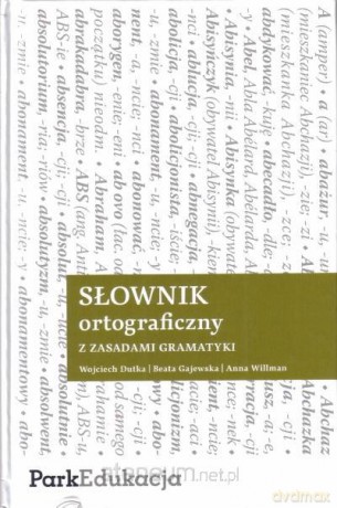 Słownik ortograficzny z zasadanami gramatyki - biały [KSIĄŻKA]