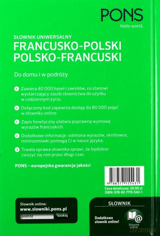 Słownik uniwersalny francusko-polski, polsko-francuski [KSIĄŻKA]
