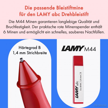 Lamy: LAMY abc Drehbleistift schwarz B 1,4 mm,