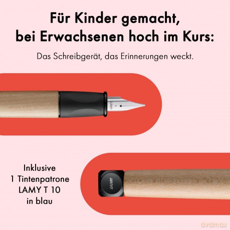 Lamy: LAMY abc Patronenfźller schwarz/ahorn A