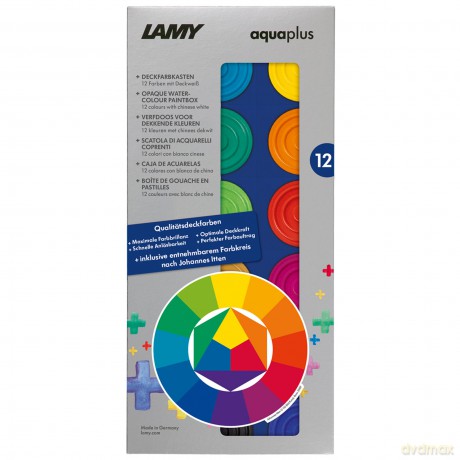 Lamy: LAMY aquaplus blau Wasserfarbkasten 12 F