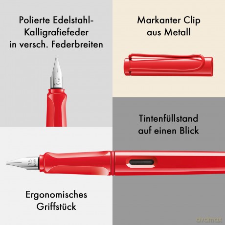 Lamy: LAMY joy 0015 Patronenfźller strawberry