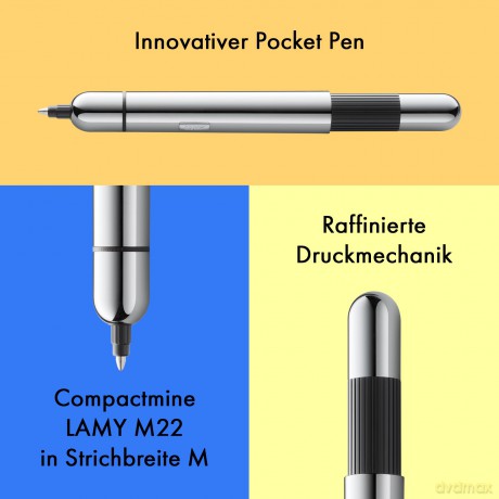 Lamy: LAMY Kugelschreiber pico chrom Schreibfa