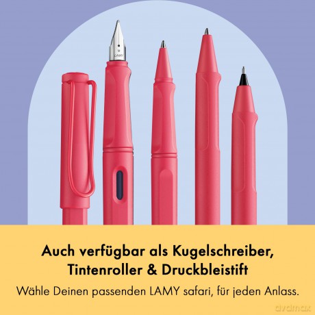 Lamy: LAMY safari Patronenfźller steel black