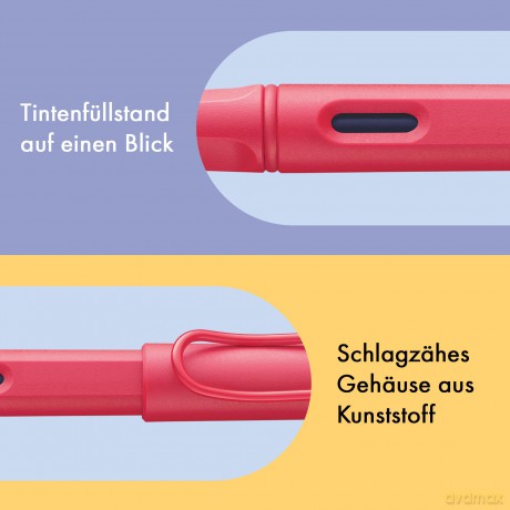 Lamy: LAMY safari Patronenfźller steel black