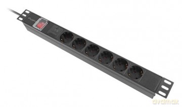 Lanberg Steckdosenleiste 6x Schuko m.Sch